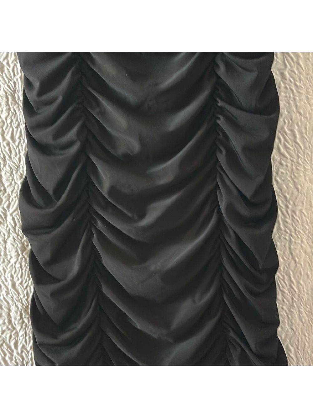 Ruby Rox Ruched Bodycon Rhinestone Spaghetti Strap Mini Dress - Picture 3 of 9